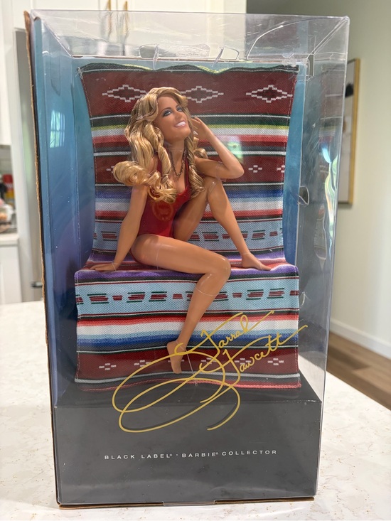 Barbie Other - Barbie Collector Farrah Fawcett
Black Label Doll 2010 Red Swimsuit
Poster New